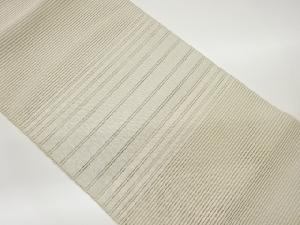 絽綴れ横縞模様織出し名古屋帯